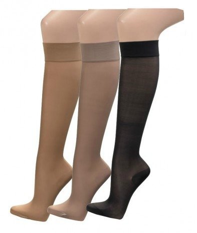 TippTexx24® 5 Paar Damen-Stütz- Feinkniestrümpfe/Reisestrümpfe Perle 39-42 von TippTexx 24