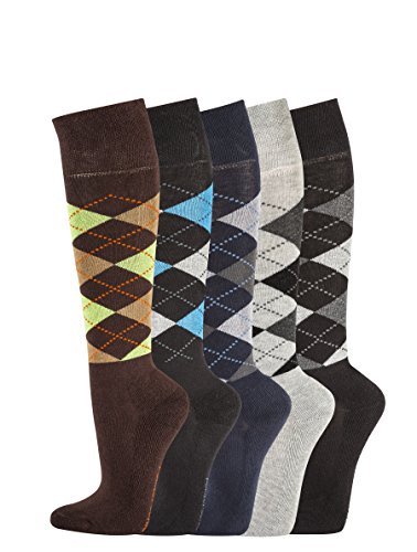 TippTexx24 4 Paar REIT-Kniestrümpfe mit Polstersohle (39/42-4 Paar, Schwarz mit Türkis) von TippTexx 24