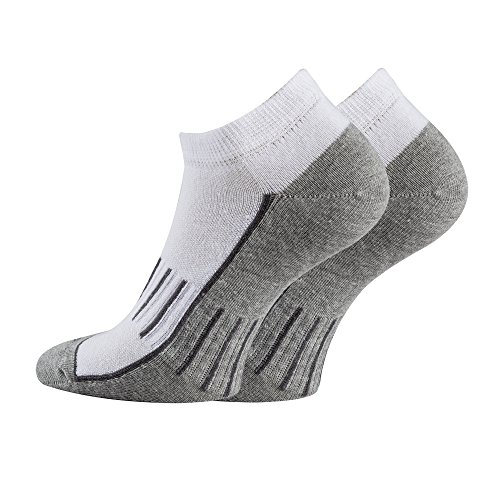 TippTexx24 6/12 Paar Sport-Sneakersockenund Anti-Loch-Garantie (39/42-12 Paar, White) von TippTexx24