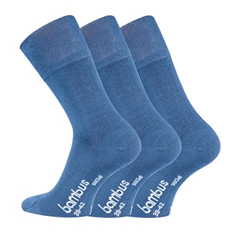 TippTexx 24 12 Paar Bambussocken Socken mit GERUCHS-KILLER Funktion und Antiloch-Garantie im Vorteilspack (as3, numeric, numeric_35, numeric_38, regular, regular, Jeans) von TippTexx 24