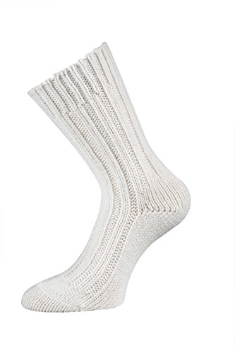 TippTexx24 Nie wieder kalte Füße, 2 Paar superweiche Alpaka-Socken, Wollsocken für Damen und Herren (39/42, Wollweiß) von TippTexx24