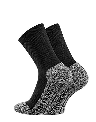 TippTexx24 Trekkingsocken, 6 Paar Trekking Socken Coolmaxsocken, Black, 39/42 von TippTexx24