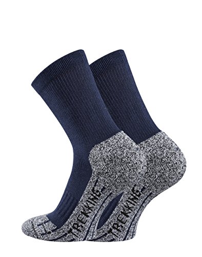 TippTexx24 Trekkingsocken, 6 Paar Trekking Socken Coolmaxsocken, Marine, 43/46 von TippTexx24