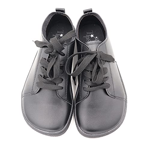 Tipsietoes Damen Barfuß Minimalistische Ballettpumps & flache Zero Drop Sohle Breitere Zehen Box Dünne Weiche Sohle Leicht Elegant Komfort, Schwarz , 39 EU von Tipsietoes