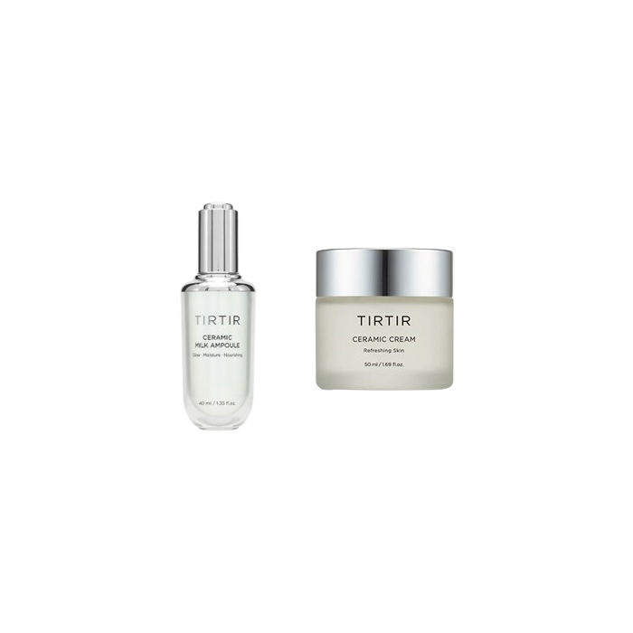 TirTir - Ceramic Cream - 50ml + Ceramic Milk Ampoule - 40ml Set von TirTir