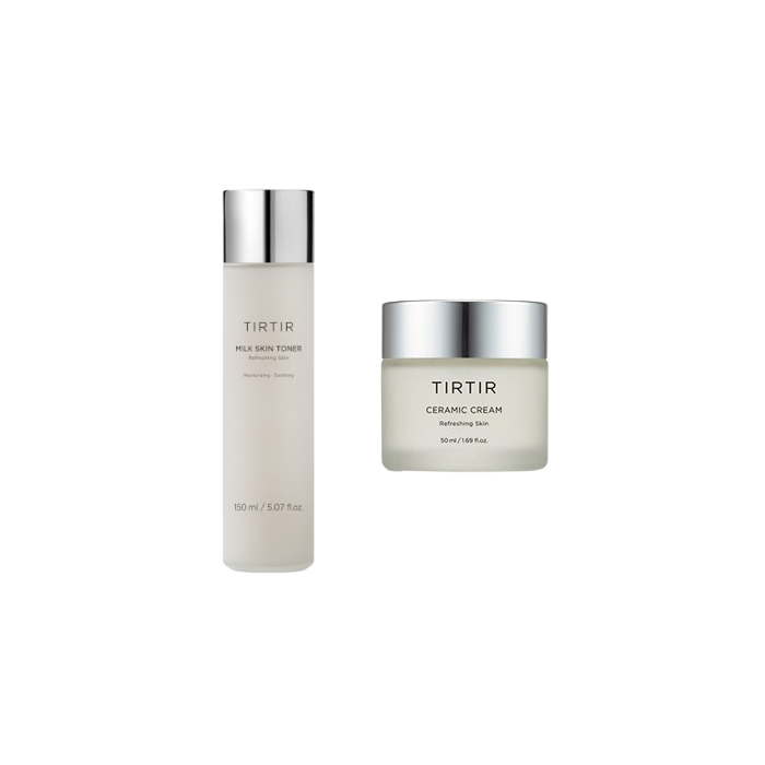 TirTir - Ceramic Cream - 50ml + Milk Skin Toner - 150ml Set von TirTir