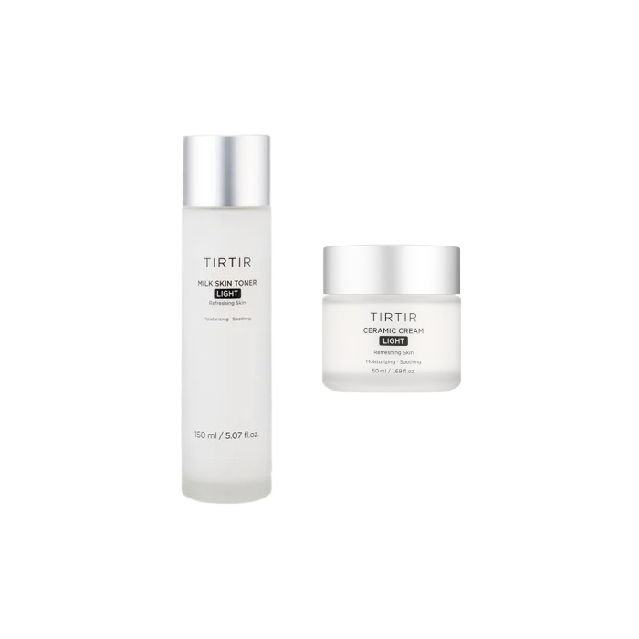 TirTir - Ceramic Cream Light - 50ml + Milk Skin Toner Light - 150ml Set von TirTir