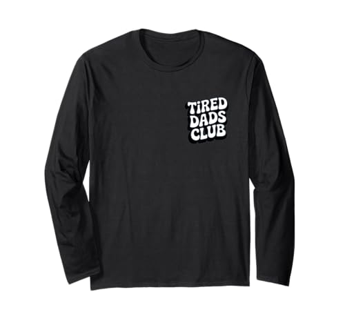 Tired Dads Club mit Auto Track On Back Rennstrecke Spielmatte Herren Langarmshirt von Tired Dads Club Car Track Graphics For Dad