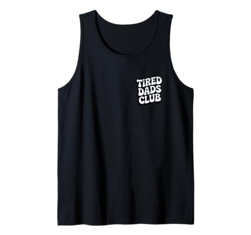 Tired Dads Club mit Auto Track On Back Rennstrecke Spielmatte Herren Tank Top von Tired Dads Club Car Track Graphics For Dad