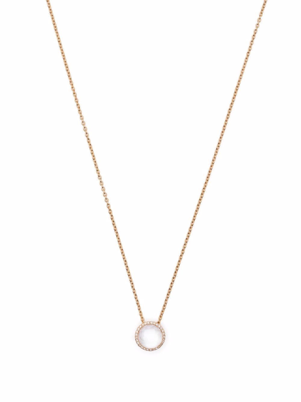 Tirisi 18kt Amsterdam Rotgoldhalskette mit Diamanten und Topas - Rosa von Tirisi