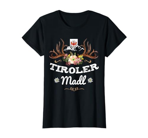Tiroler Madl Tirol Hirsch Edelweiß Geschenk Damen Frauen T-Shirt Tiroler Madl Tirol Hirsch Edelweiß Geschenk Damen Frauen T-Shirt von Tirol Tiroler Madl