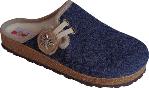 TIROL LEVICO MERINO-WOLLE DAMEN SCHUHE, denim, 36 EU von Tirol