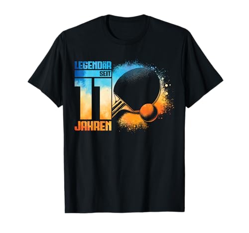 11. Geburtstag Retro TischTennis Spieler 11 Jahre Junge Kind T-Shirt 11. Geburtstag Retro TischTennis Spieler 11 Jahre Junge Kind T-Shirt von TischTennis Junge Männer Geburtstag Geschenke