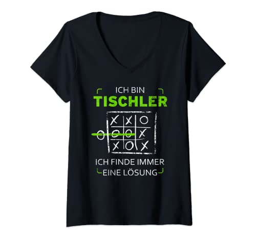 Damen Ich bin Tischler Drei Gewinnt Zimmermann Schreiner T-Shirt mit V-Ausschnitt Damen Ich bin Tischler Drei Gewinnt Zimmermann Schreiner T-Shirt mit V-Ausschnitt von Tischler Zimmerer Schreiner T-Shirts