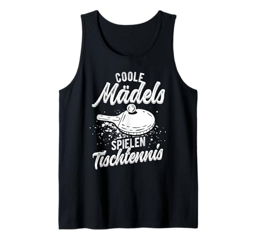 Coole Mädels Spielen Tischtennis Mädchen Tank Top von Tischtennis Mädchen
