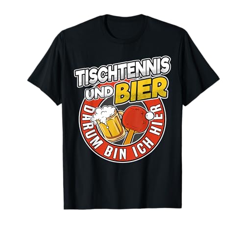 Tischtennis und Bier Herren Spruch Lustig Tischtennis Papa T-Shirt Tischtennis und Bier Herren Spruch Lustig Tischtennis Papa T-Shirt von Tischtennis Trainer & Spieler Geschenke Männer