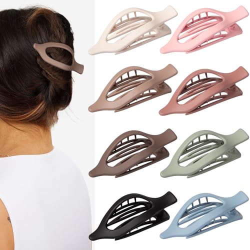 Flache Haarspangen für Damen und Mädchen, flache Haarklammern für dickes, dünnes Haar, Haar-Accessoires, Haarspangen, 8 Stück Flache Haarspangen für Damen und Mädchen, flache Haarklammern für dickes, dünnes Haar, Haar-Accessoires, Haarspangen, 8 Stück von Tisenla