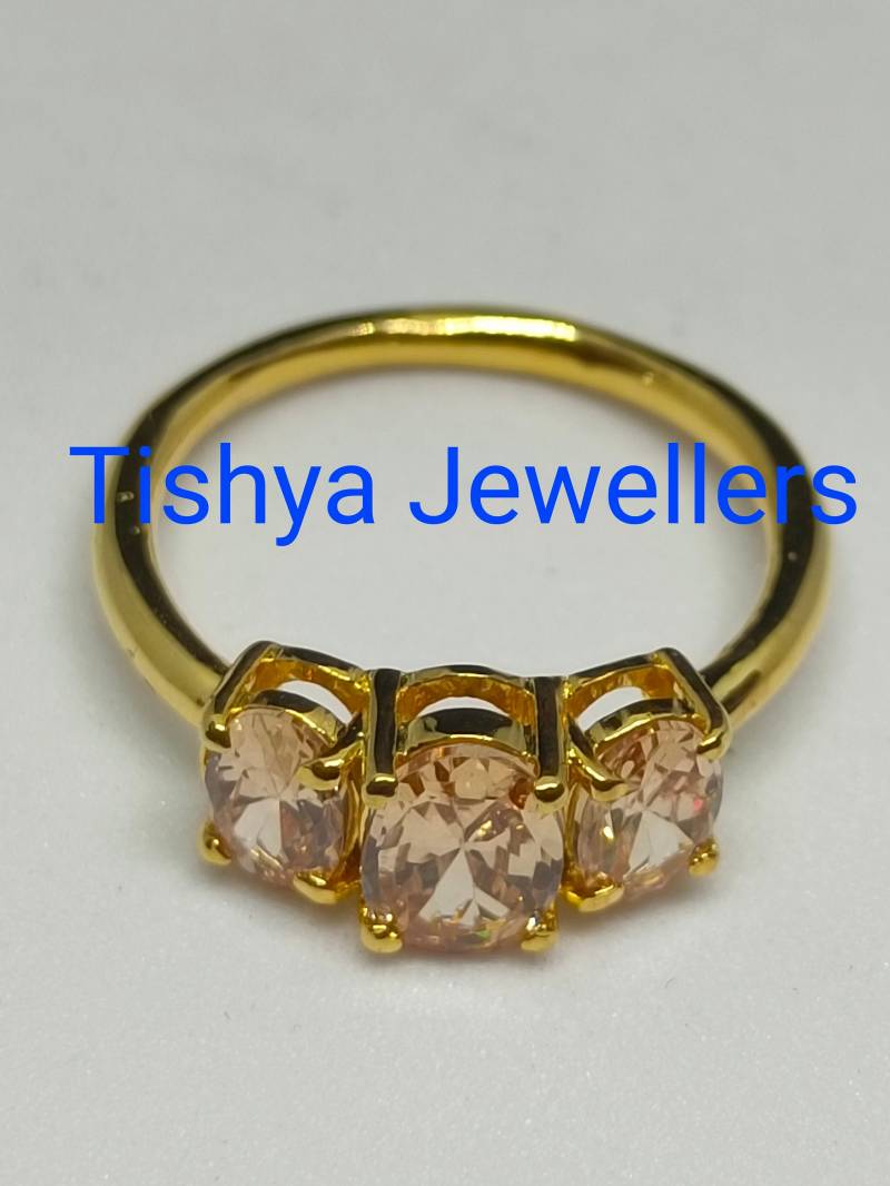 14K Solid Gold Simulierte Morganit Verlobungsring , Band 5 X 7 Mm Oval Cut Ring, Silber Brautring, Ring Finished von TishyaJewellers