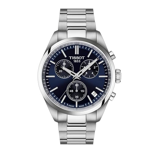TISSOT Montre PR100 Chrono Acier cadran bleu von TISSOT