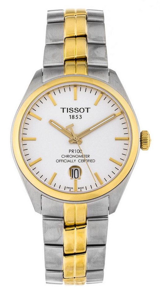 Tissot Automatikuhr TISSOT PR 100 POWERMATIC 80 COSC T1014082203100, mit Schweizer Uhrwerk von Tissot