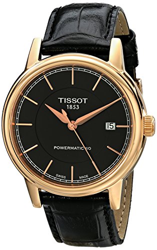 Tissot Carson Herren-Armbanduhr 40mm Armband Leder Schwarz Automatik Analog T085.407.36.061.00 von TISSOT