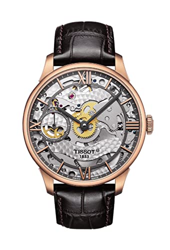 Tissot Herren-Uhren Analog Handaufzug One Size Leder 86472988 von Tissot
