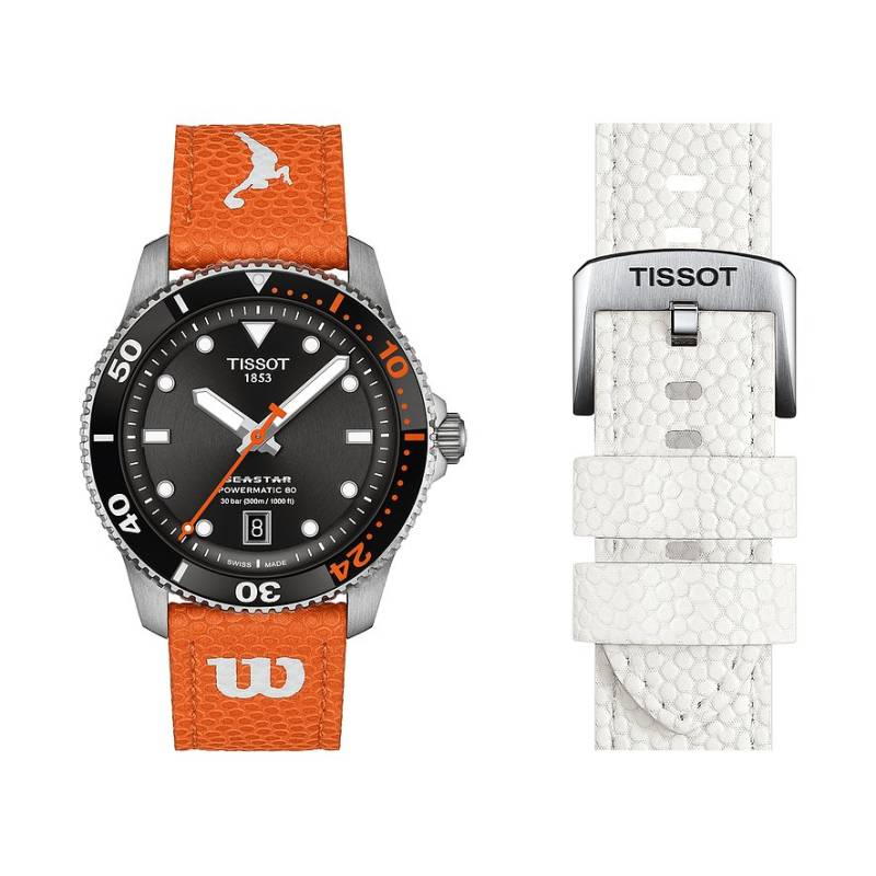 Tissot Uhren-Set inkl. Wechselarmband Seastar 1000 WNBA Wilson Powermatic 80 T1208071705100 von Tissot