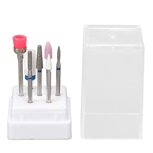 7 Stück Nagelbohrer Schleifen Bit Holder Box Maniküre Nagelfeile Bit mit 7 Löchern Staubdichte Abdeckung Nagelbits Displayer Organizer Display Halter(#1) von Tissting