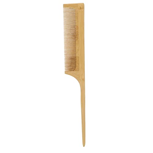 Haarkamm mit Handgriff, Holz Bartkamm Haar Entwirrungskamm Professionelle Friseurkämme mit Weichen Zinken Haarstyling Pflege Tools für Männer Frauen von Tissting