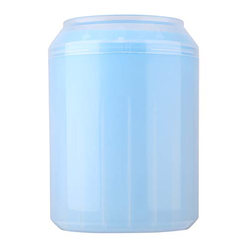 Tissting Pfotenreiniger Becher mit Silikonborsten, Abnehmbarer Gummibecher für Hunde, Entfernt Schmutz und Schlamm, Pflegewerkzeug mit Wiederverwendbarer Basis (Blau) von Tissting