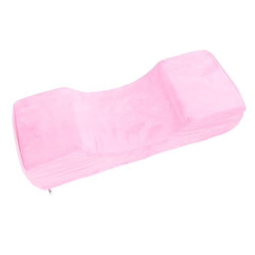 U Form Wimpern Extensionskissen Gebogen Memory Foam Wimpernbett Kissen mit Nacken und Rückenstütze Professionelles Ergonomisches Wimpern Transplantations Kissen mit zwei Fächern (Rosy) von Tissting