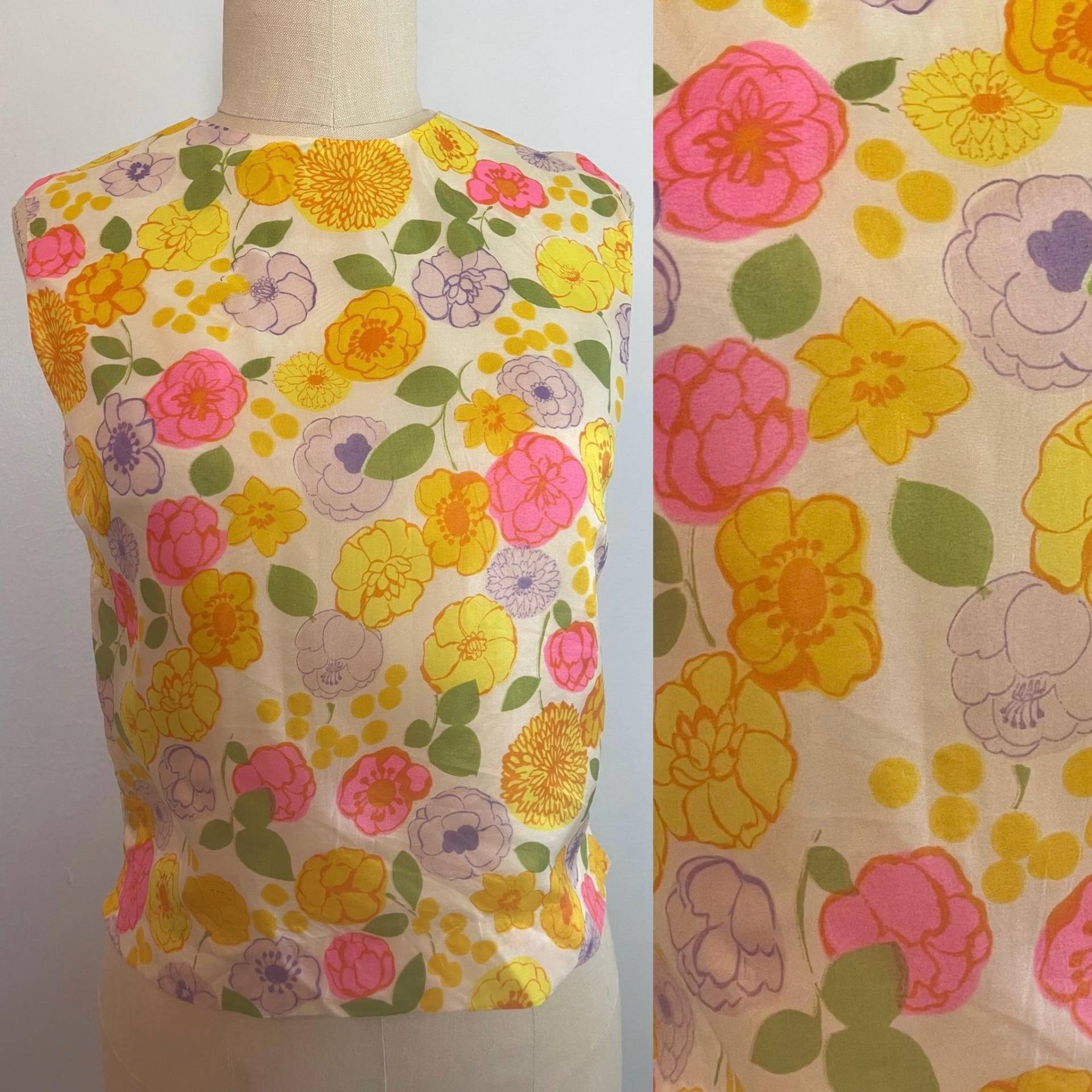 60Er Jahre Oberteil Top Floral Sweet 60Er Jahre Oberteil Top Floral Sweet von TissyVintage