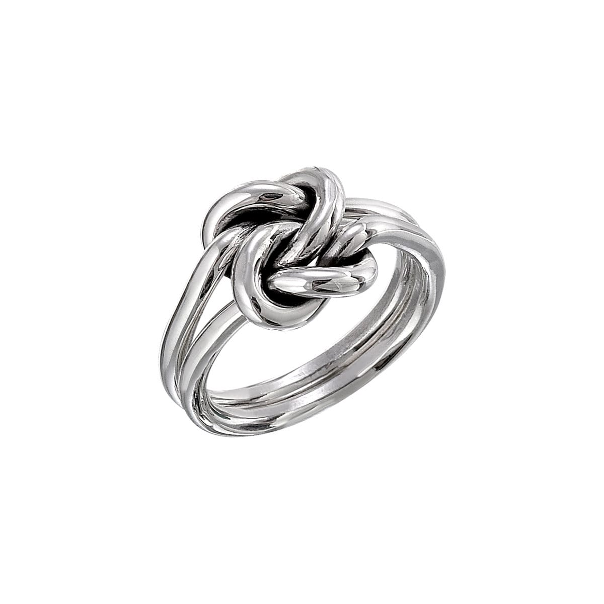 sterling Silber Handgefertigter Separater Doppelknotenring, Sailor-Knoten, Liebesknoten, Freundschaftsknoten, Versprechensring von TistiK