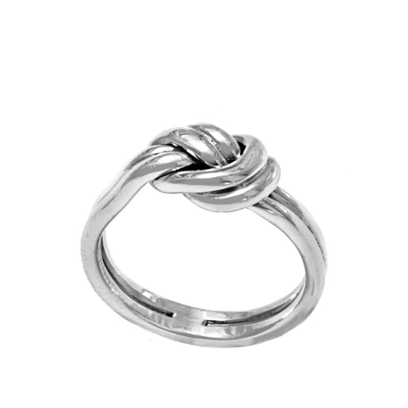 sterling Silber Handgemachte Doppel Knoten Ring, Sailor Knoten, Liebes Versprechen Freundschaft sterling Silber Handgemachte Doppel Knoten Ring, Sailor Knoten, Liebes Versprechen Freundschaft von TistiK