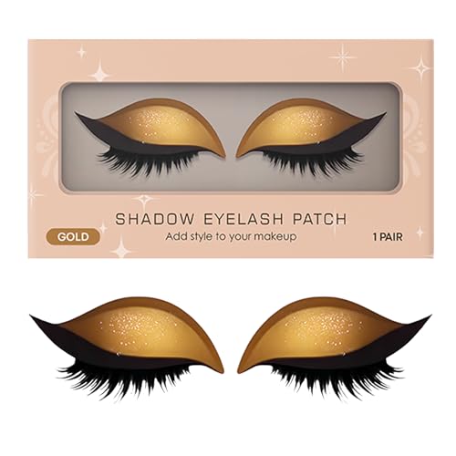 Tisujune Lidschatten Wimpern Aufkleber - Wiederverwendbare Augen Make Up Sticker,Wasserfeste Lang Anhaltende Wimpern Pflaster Für Frauen Party Hochzeit Reise Festival Halloween Cosplay Nachtleben von Tisujune