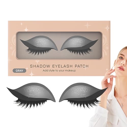Tisujune Lidschatten Wimpern Aufkleber | Wiederverwendbare Falsche Wimpernschatten Pads | Verwischfeste Wimpern Pads für Abendevents Brautfotos Halloween Cosplay Bühne Reise Hochzeit von Tisujune