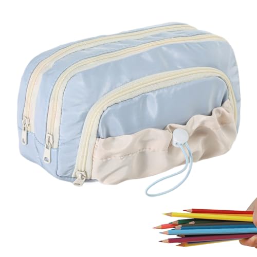 Tisujune Süße Federmappe - Schreibwaren Organizer Mit Zugband - Großzügiges Organizer Mit Wasserdichtem Design Für Schüler Schulmaterial Aufbewahrung von Tisujune