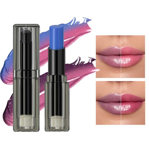 Tisujune pH Reagierender Lippenstift | 2 Stück Feuchtigkeitsspendender Getönter Lippenbalsam,Abriebfeste Pflegende Lippenfarbe Lang Anhaltend Für Frauen Und Mädchen von Tisujune