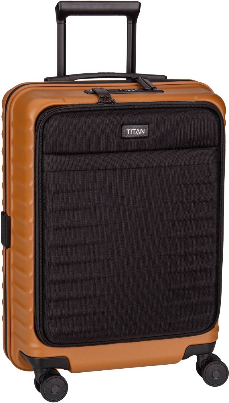Titan UPGRADE 4w Trolley S VT  in Braun (42 Liter), Handgepäck von Titan