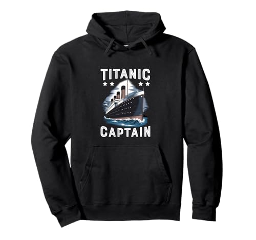 Titanic Captain - Titanic Expert - Titanic Museum Mädchen Jungen Pullover Hoodie von Titanic Designs by Fasaza