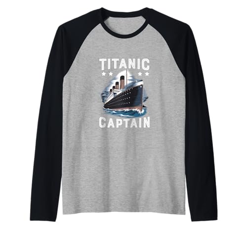 Titanic Captain - Titanic Expert - Titanic Museum Mädchen Jungen Raglan von Titanic Designs by Fasaza