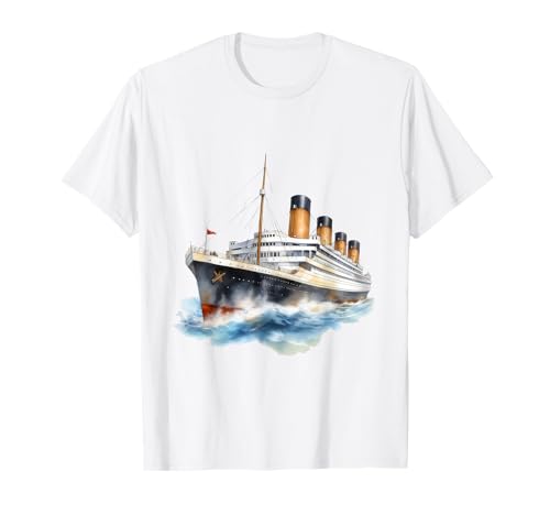 Titanic Design Titanic Expert Mädchen Junge Titanic Jungen Mädchen T-Shirt von Titanic Designs by Fasaza