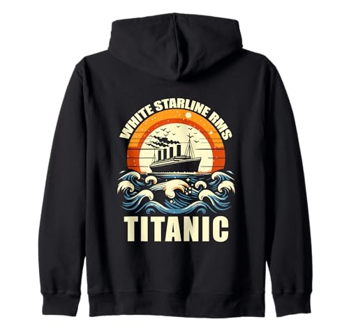 Titanic Expert - White Starline RMS Titanic Jungen Mädchen Kapuzenjacke von Titanic Designs by Fasaza