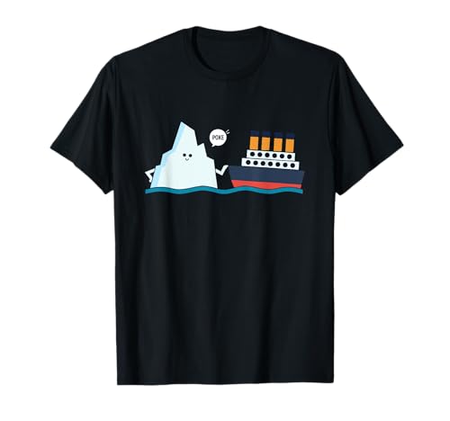 Titanic Funny Titanic Poke Iceberg Boop Parodie Jungen Mädchen T-Shirt von Titanic Designs by Fasaza