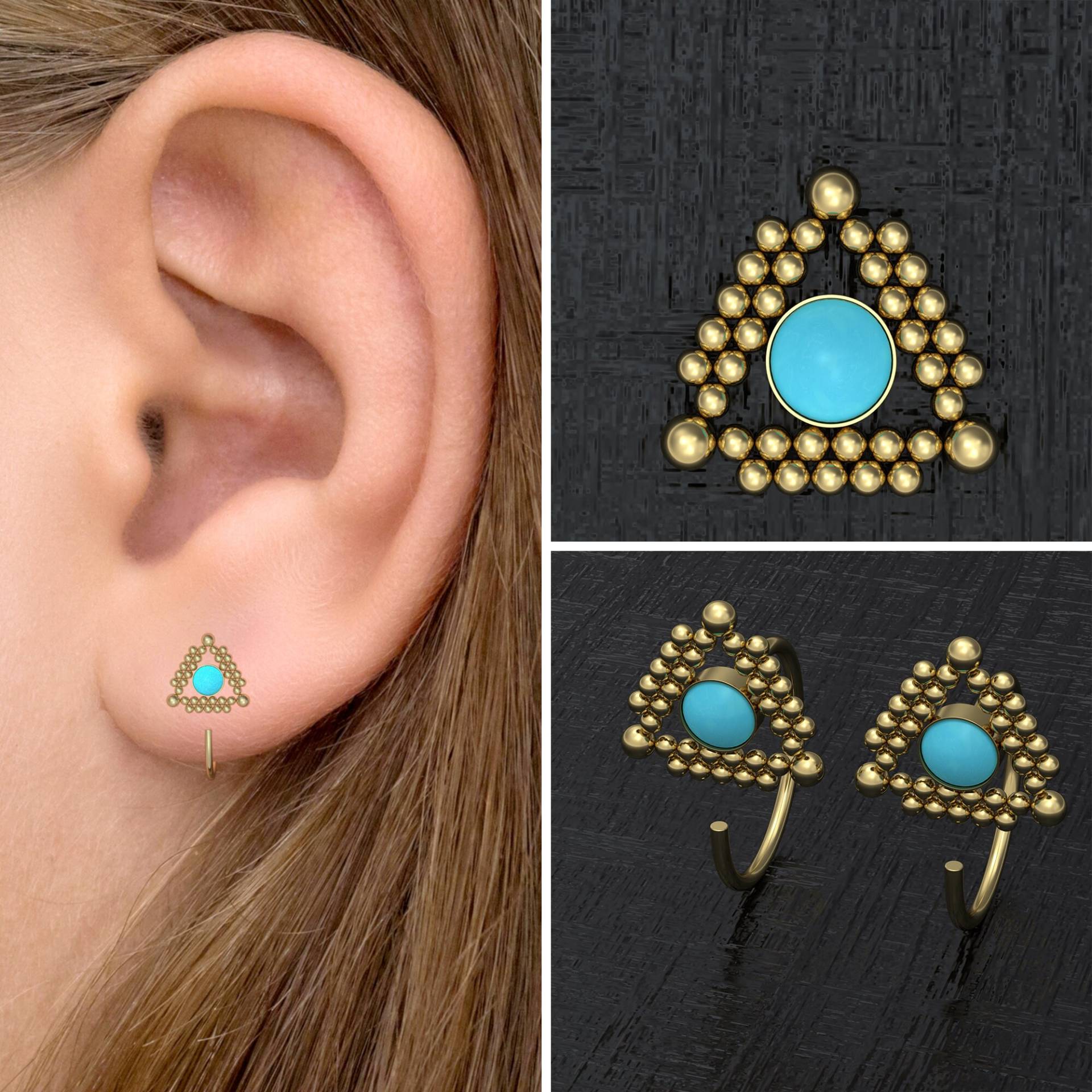 Chirurgenstahl Kleine Hoop Ohrringe, Schläfer Huggie Ohrjacken Alltagsohrringe, Ohrringe Chirurgenstahl Kleine Hoop Ohrringe, Schläfer Huggie Ohrjacken Alltagsohrringe, Ohrringe von TitaniumFashion