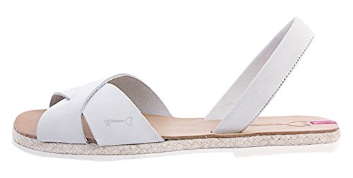 TITI COUTURE Damen Classic Flache Plateau-Sandalen, Weiß, 39 EU TITI COUTURE Damen Classic Flache Plateau-Sandalen, Weiß, 39 EU von TITI COUTURE