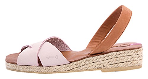 TITI COUTURE Damen Classic High Plateau Sandalen, Rosa/Silber/Pink Paprika, 41 EU von TITI COUTURE