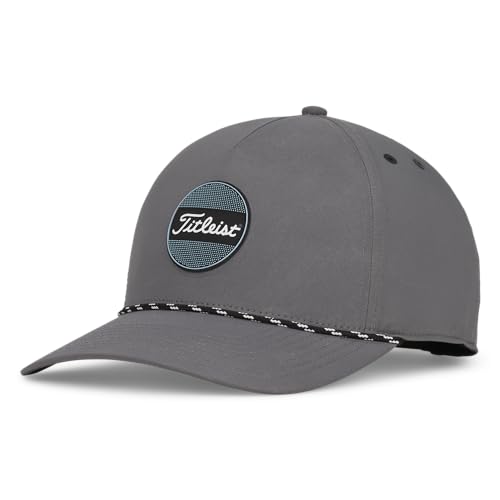 Titleist Herren Boardwalk Golfmütze aus Seil Baseballkappe, Charcoal/schwarz, Einheitsgröße von Titleist