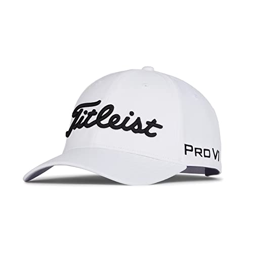 Titleist Herren Tour Performance Baseballkappe, Weiß/Schwarz, One Size von Titleist