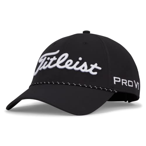 Titleist Unisex-Erwachsene Tour Breezer Golfmütze, Schwarz/Weiß, EinheitsgröÃŸe von Titleist